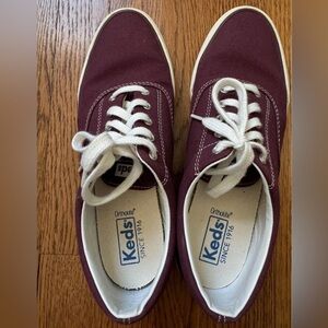 Keds Maroon and White Sneakers